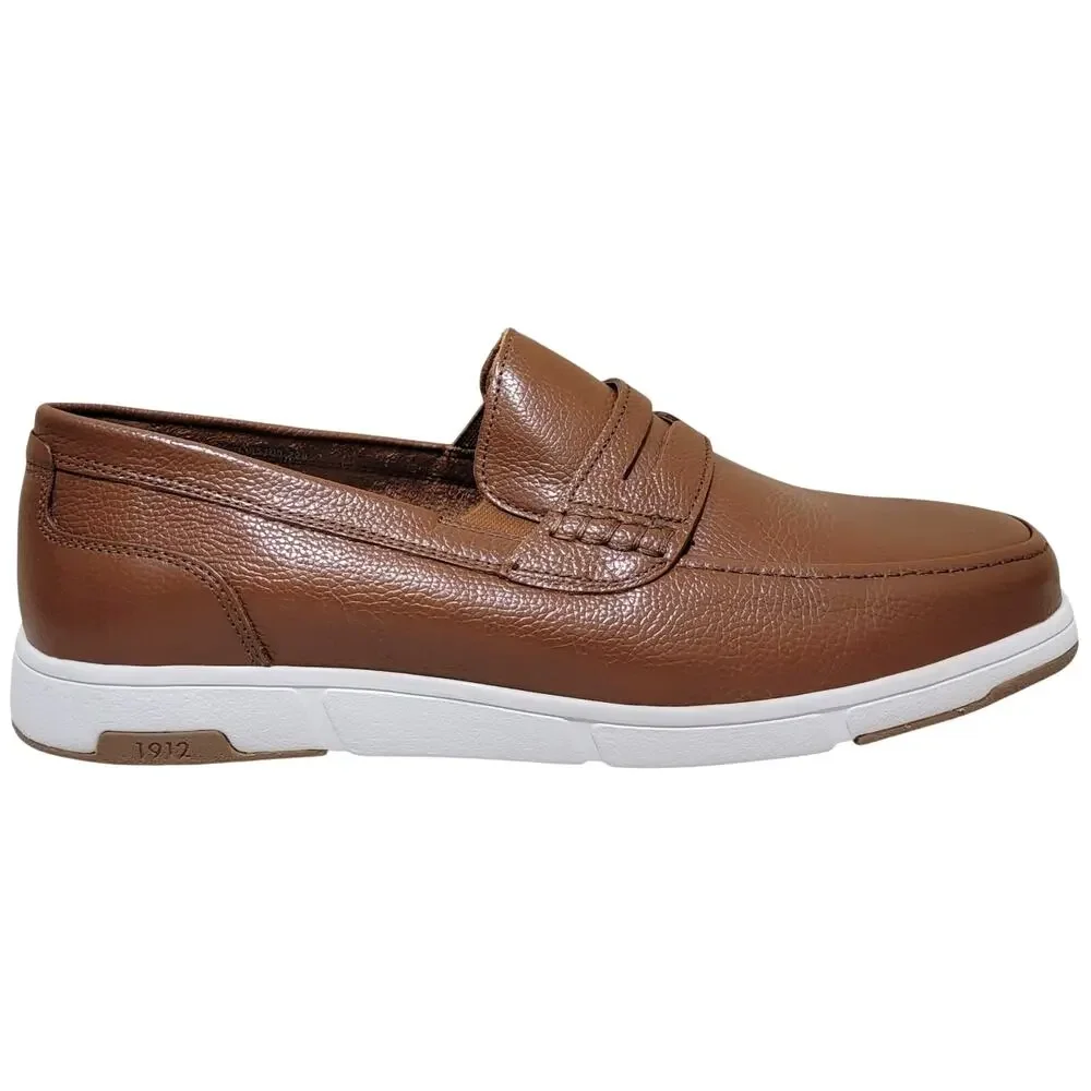 Nunn Bush Men Luca Moc Toe Penny Slip On Loafers Size US 9.5M Cognac Brown